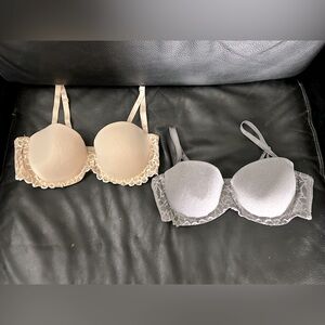 SET OF TWO CONVERTIBLE BRAS : SIZE 36C